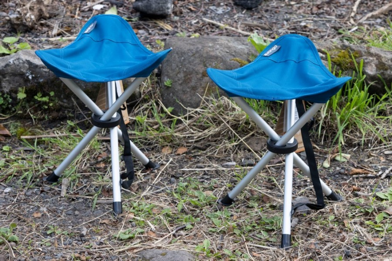 Vango Balmoral Aluminium Stool in Mykonos Blue -1